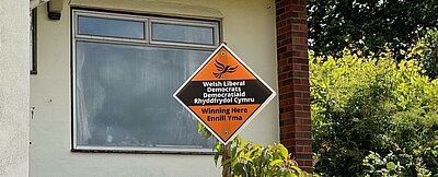 Lib Dem garden poster